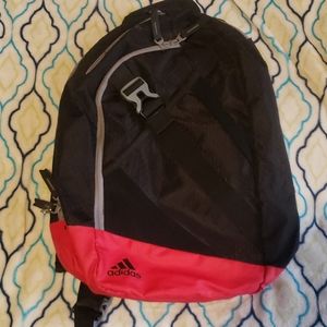 Adidas red and black shoulder bag